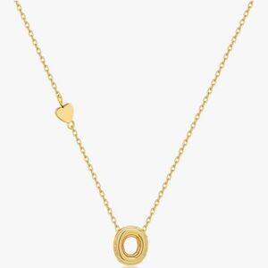 Elegant Gold Necklace with Heart Accent